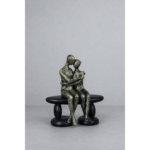 Romantic Hugging Couple Sitting Showpiece for Home Decor & Gifting - Image 3