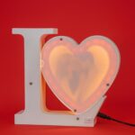 Love Heart LED Photo Frame and mirror with Red Light for Couples & Romantic Gifting - Image 4