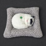 Sleeping Cat Showpiece on Cushion for Home, Office Desk & Car Dashboard Decor - Image 4