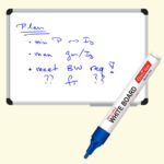 Refillable Whiteboard Marker Pens Blue Ink (10 Pcs) – Bullet Tip, Easy Erase - Image 2