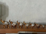 Gold Silver Elephant Family Showpiece Set for Home Décor & Gifting - Image 6