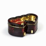 Heart Shaped Musical Jewelry Box with LED Light & Mirror | Romantic Gift Box - Image 2