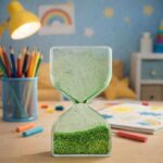 Green Liquid Sand Timer Hourglass Stress Relief Sensory Toy for Kids - Image 2