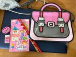 Girls Cartoon Stationery Set with Notebook, Pencils, Eraser & Pouch - Image 4