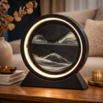 LED Sand Art Motion Lamp for Home Decor, Rotating Landscape Table Lamp (1 PC ANY COLOR) - Image 3