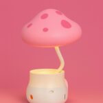 Cute Pink Mushroom LED Night Lamp for Kids Bedroom, Nursery & Bedside Decor - Image 4