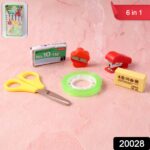 6 in 1 Multipurpose Mini Stationery Kit for Students - Image 2