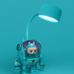 Astronaut Robot Desk Lamp with LED Light, USB Rechargeable Study Lamp - Image 2