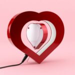 Heart Shape floating Photo Frame with Moving Art Desk Display - Image 3