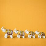 White Elephant Showpiece Set for Home Décor, Lucky Elephant Figurines - Image 2