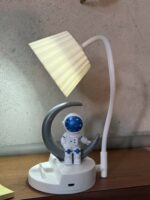 Astronaut Moon LED Table Lamp with Soft Light, USB Rechargeable Night Lamp - Image 6