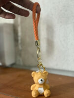 Cute Yellow Teddy Bear Keychain | Bag, Purse & Key Holder Charm - Image 5