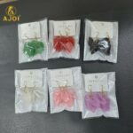 Luxury Multi-Petal Floral Drop Kati Earrings | Handcrafted Matte Finish Statement Earrings in Elegant Pastel & Bold Shades. - Image 8