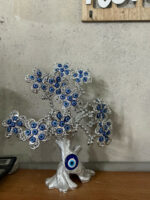 Silver Evil Eye Tree Showpiece for Home Decor, Luck & Protection - Image 6