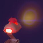 pink Mini Folding LED Night Light Cute Cartoon Desk Lamp for Kids Bedroom - Image 5