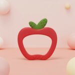 Apple shaped silicone baby teether - Image 2