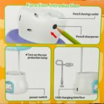 Cute Purple Mushroom LED Night Lamp for Kids Bedroom, Nursery & Bedside - Image 6