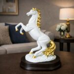 Rearing Horse Decorative Showpiece with Metallic Accents for Home & Office Decor - Image 5