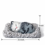 Cute Sleeping Cat Car Dashboard Decor Soft Plush Showpiece - Image 3