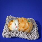 Sleeping Cat Car Dashboard Showpiece Soft Plush Cute Cat Toy for Car & Desk - Image 3