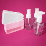 Travel Sub-Bottle Dispenser with Pump & Spray Bottles for Toiletries & Cosmetics - Image 2