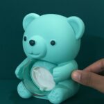 Blue Teddy Bear With Eternal Rose Gift Box | Romantic Love Gift for Her & Couples - Image 2