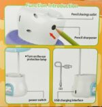 Mushroom Shape LED Night Lamp for Kids Room, Soft Warm Bedside Light - Image 5