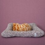 Sleeping Cat Plush Toy with Cushion for Car Dashboard, Home and Desk Decor - Image 3