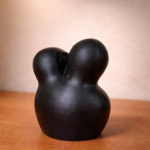 Black Couple Figurine with Heart | Modern Romantic Home Decor Showpiece - Image 4