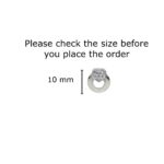 Silver-Toned Heart Stud Earrings with AD for women and girls - Image 4