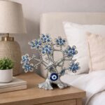 Silver Evil Eye Tree Showpiece for Home Decor, Luck & Protection - Image 5