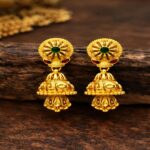 Traditional Gold Plated Jhumka Earrings for Women - Image 2