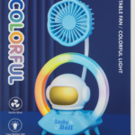 Lucky Doll Astronaut Desk Lamp with Fan, USB Rechargeable Colorful Night Light - Image 5