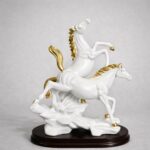 Running Horse Showpiece with Gold Accents for Home, Office & Living Room Decor - Image 7