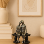 Romantic Couple Sitting Showpiece for Home Decor & Gift