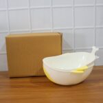 Plastic Rice Pulses Fruits Vegetable Noodles Pasta Washing Bowl and Strainer (2 Pc) - Image 9