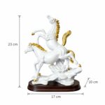Running Horse Showpiece with Gold Accents for Home, Office & Living Room Decor - Image 6