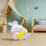 Cute Bunny Playing Guitar Mini Figurine for Desk & Kids Room Decor - Image 3