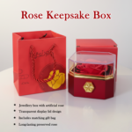 Rose Jewellery Box Gift with Transparent Lid & Premium Storage Case - Image 4