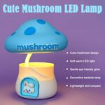 Cute Blue Mushroom LED Night Lamp for Kids Bedroom, Nursery & Bedside Decor - Image 4