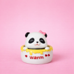 Cute Bow Panda Warm Desk Decor Showpiece for Home & Office Table - Image 2
