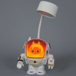 Robot Astronaut LED Desk Lamp with Pencil Sharpener, USB Rechargeable - Image 3