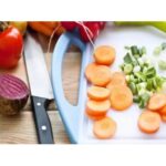 Kitchen Knife Set with Wooden Block and Scissors (5 pcs, Black) - Image 4