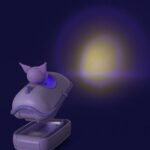 purple Mini Folding LED Night Light Cute Cartoon Desk Lamp for Kids & Bedside - Image 3