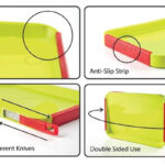 2 IN 1 CUT AND CHOP PLASTIC CHOPPING BOARD