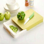 2 IN 1 CUT & WASH CHOPPING BOARD WITH STAINLESS STEEL KNIFE - Image 2