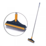 2 IN 1 LONG HANDLE FLOOR CLEANING BRUSH WITH WIPER