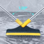 2 IN 1 LONG HANDLE FLOOR CLEANING BRUSH WITH WIPER - Image 13