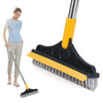 2 IN 1 LONG HANDLE FLOOR CLEANING BRUSH WITH WIPER - Image 15