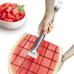 2-IN-1 STAINLESS STEEL WATERMELON FORK SLICER - Image 2
